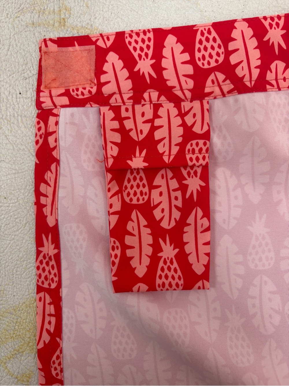Ripskirt Hawaii Red Skirt Pink Pineapple Tropical Print Beach Vacation Medium - Picture 7 of 11